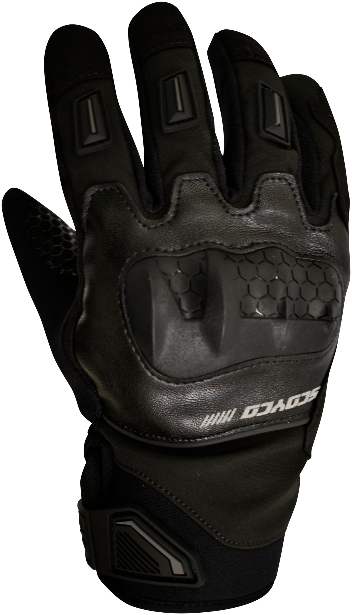 Guante SCOYCO MC192 Impermeable, detalle del dorso y nudillos